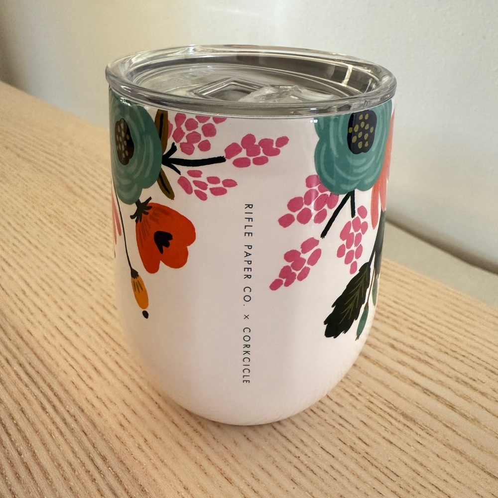 NWT Rifle Paper x Corksickle Insulated Stemless Wine Cup